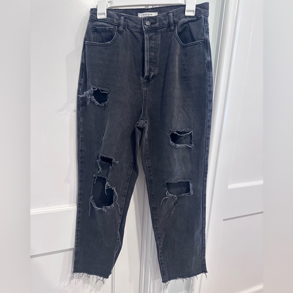 PacSun Denim - PacSun black high rise straight ripped Jean
